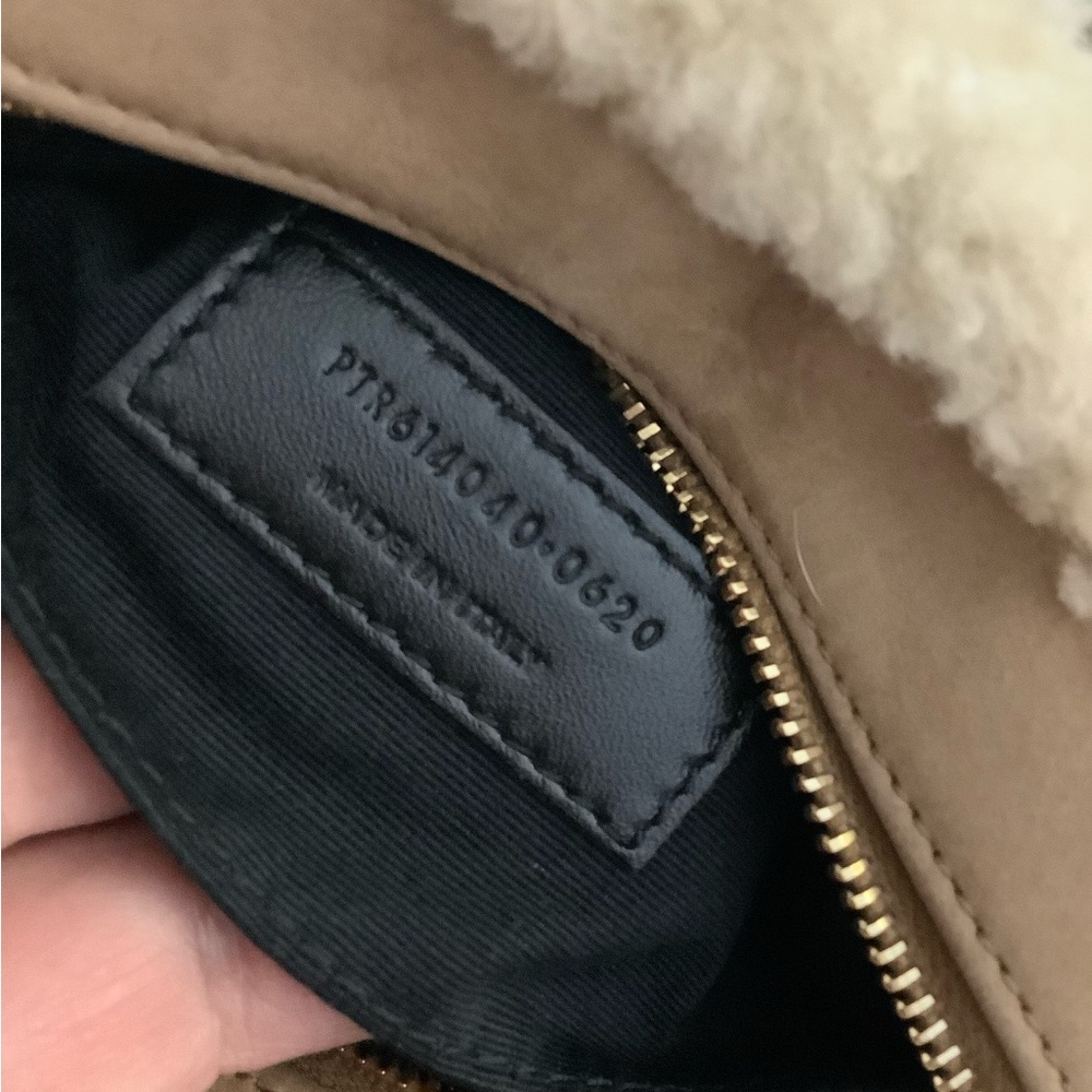 Yves Saint Laurent Tan Crossbody Bag with Gold Logo - Picture 3 of 7